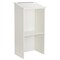 Adiroffice Wood Floor Standing Desk Podium Lectern with Shelf, White Finish Wood ADI661-01-WHI-MK - alternate 4